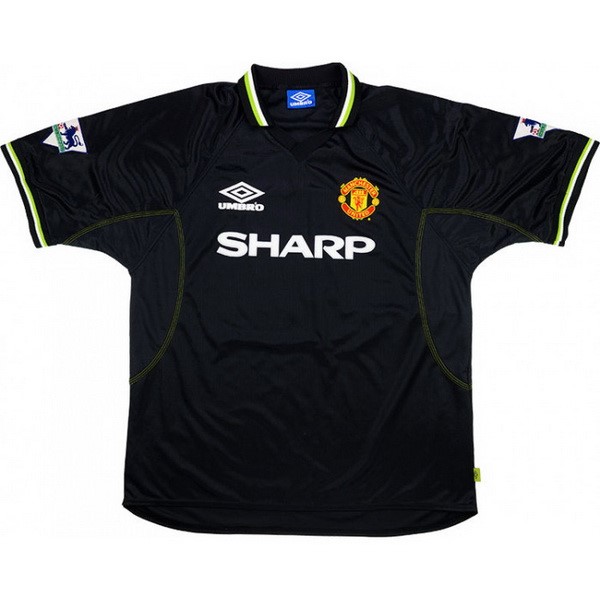 Trikot Manchester United Ausweich Retro 1998 1999 Schwarz Trikot Manchester United Ausweich Retro 1998 1999 Schwarz